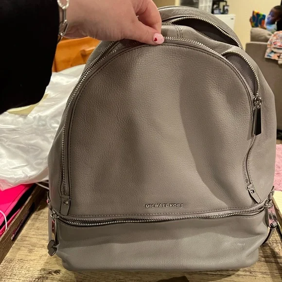 MICHAEL Michael Kors | Bags | Grey Mk Backpack | Poshmark display picture 2